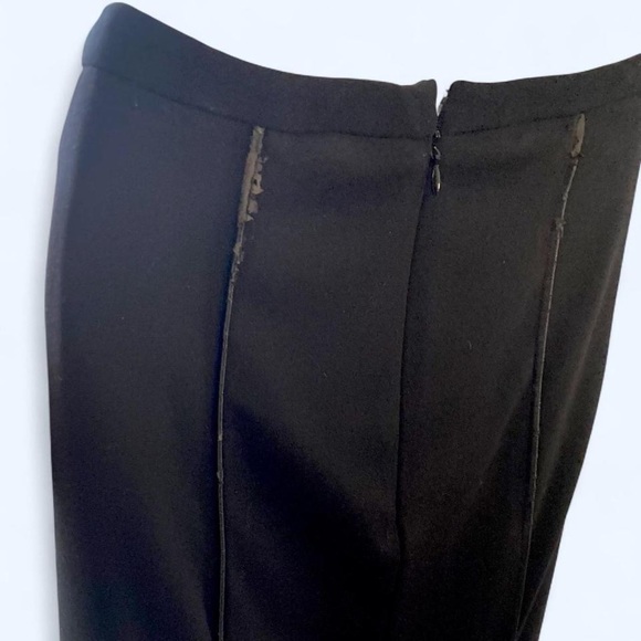 Calvin Klein Black Pencil Skirt with Gold Zippers 8 - Picture 2 of 6